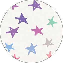 Bonateks, Ronde digitaal bedrukte muismat, antislip onderkant, voor kantoor en thuis, diameter: 22 cm
