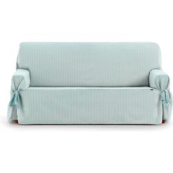 ECOMMERC3 | Universal Sofa Cover with Elastic Bands Size 2 Seater – Adjustable Sofa Cover Ecru/Mint Colour, Back, Seat and Arm Protection Easy and Versatile Renewal