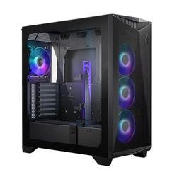 MSI MPG GUNGNIR 300R Airflow - Premium Mid-Tower Gaming PC Case - Tempered Glass Side Panel - ARGB 120mm Fans - Liquid Cooling Support up to 360mm Radiator - Vented Front Panel