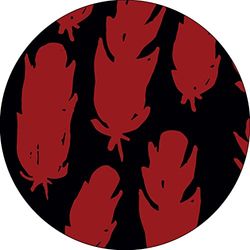Bonateks, Round Digital Printed Mouse Pad, Non-Slip Base, for Office and Home, Diameter:22cm