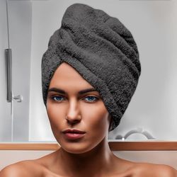 Soleil d'ocre Telo da Bagno in Cotone, Grigio, 24 x 62 cm