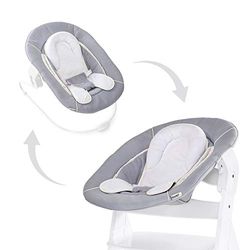 hauck Alpha 2 em 1 Rede para bebés, compatível com cadeiras hauck Alpha Plus e Beta Plus, rede para bebés desde o nascimento até 9 kg, com redutor de assento, função de equilíbrio, cinzento