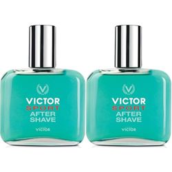 Victor Sport After Shave Lotion - dopobarba uomo - 100ml (Confezione da 2)