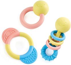 Hape E0027 Baby Rattle and Teether Collection - Made From Rice