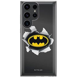 ERT GROUP mobiltelefonfodral för Samsung S23 ULTRA originalt och officiellt licensierat DC mönster Batman 059 optimalt anpassad till formen på mobiltelefonen, fodral tillverkad av TPU-plast