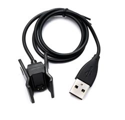 System-S Cavo USB 2.0 da 50 cm, per Fitbit Alta HR, Smartwach, colore nero