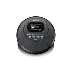 Lenco CD-500 draagbare cd-speler - Diskman - Walkman Bluetooth - DAB+ radio - schokbestendig - audioboekfunctie - ingebouwde batterij - zwart