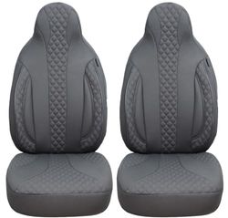 BREMER SITZBEZÜGE Dimension Pilot - Fundas de asiento de coche compatibles con Smart Fortwo 453 de conductor y pasajero a partir de 2014, juego de fundas protectoras de asiento de coche, paquete de 2,