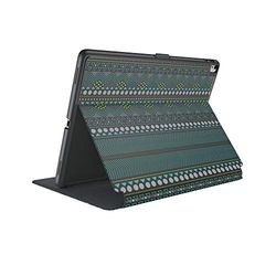 Speck Products Stylefolio Print - Custodia con supporto per iPad 9,7" (2017/2018), iPad Pro, iPad Air 2/Air, geostripe verde limone/ardesia