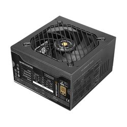 MARS GAMING MPB1000PSI, Alimentatore Full Modulabile ATX 1000W, 10 Anni di Garanzia, 80Plus Gold 90%, Ventola SI 140mm, Tecnologie AI2-RPM, DC-DC e SMD, ATX 3.1 e PCIe 5.1 con Connettore 12V 2x6, Nero