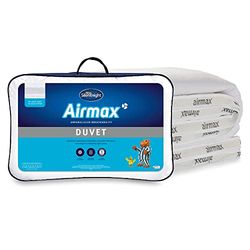 Silentnight Airmax Tweepersoonsdekbed – 10,5 TOG ademend dekbed voor alle seizoenen met gaaszijden om oververhitting te voorkomen – machinewasbaar en hypoallergeen - dubbel, wit