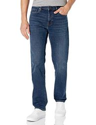 Amazon Essentials Pantalón Vaquero de Ajuste Recto Hombre, Azul Oscuro Vintage, 36W / 29L