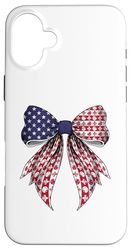 Cookie Scout Scouting 4th of July American Flag Patriotic Case for iPhone 16 Plus