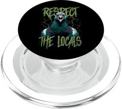 Respeta a los lugareños el pájaro de paloma divertida PopSockets PopGrip para MagSafe