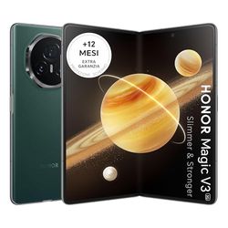 HONOR Magic V3 5G Mobile Phone, Sim Free, 9.2mm Folding Screen Smartphone, 5150mAh all-day battery,12GB+512GB, IPX8 Rating for Water Resistance, dual SIM, Android 14, Verde (Green)