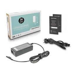 Cargador - Cargador para portátil, Compatible con Microsoft Surface Pro, Salida de 15V y 4A, diseño liviano y Materiales duraderos.