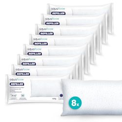 Aquafloow 8x Navulzak Granulaat 450g, Nnavulverpakkin voor Ruimteontvochtiger | voor Ruimtes tot 40 m², Voorkomt Schimmel, Onaangename Geuren, Beschermt Muren