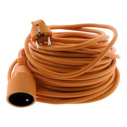 Zenitech Prolongateur jardin 16A HO5VV F 3G1,5 2P+Terre 25m Orange