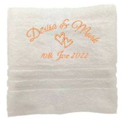 Asciugamano personalizzato con nome splendidamente ricamato Asciugamano da bagno Asciugamano in cotone 100% Asciugamano da bagno con nome (140 x 70 cm, Anniversario)