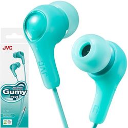 JVC Gumy - Auriculares intraurales con Paquete de Papel, Sonido Potente, Ajuste cómodo y Seguro, Piezas de Silicona S/M/L - HAFX7GN (Verde)