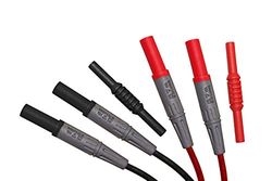 Peak Tech Lot de 4 mm Connexion lignes avec rallonge isolée – Cat III 1000 V, 1 pièce, P 7005