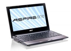 Acer Aspire One D255 10.1 inch Netbook - Brown (Intel Atom N550 1.5GHz, RAM 1GB, HDD 250GB, Windows 7 Starter)