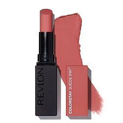 Revlon, ColorStay Suede Ink™, szminka, matowe wykończenie, wibrujący kolor, formuła pielęgnacyjna i wegańska, z witaminą E, N°005 Hot Girl, 2,55 g