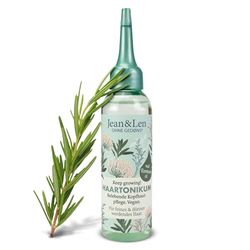 Jean&Len Tonique au Romarin, Stimule la Pousse des Cheveux, Non Gras, Prévient la Chute des Cheveux, Tonique du Cuir Chevelu, sans Parabènes et sans Silicone, Végan, 75 ml