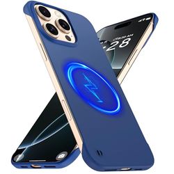 GRECAZO MagSafe - Funda magnética Delgada para iPhone 16 Pro de 6.3 Pulgadas (2024), Ultrafina, Ligera, Duradera, sin Marco, Mate, Dura, con Anillo de tracción, a Prueba de Golpes, Cuerda