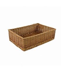 Vacchetti Panier à présentation en osier droit rectangulaire, multicolore, moyen
