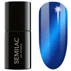 Semilac Vernis semi-permanent UV 466 Blue Silk Pyjamas 7ml Collection Silk effect