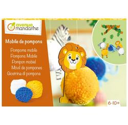 Avenue Mandarine KC166C Creatieve doos voor kinderen, POMPONS MOBIEL - vanaf 6 jaar