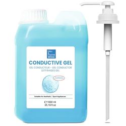 Gel Conduttore per Corpo e Viso: Radiofrequenza, Microcorrente, Ultrasuoni, Elettrodi, Epilazione Laser, Elettrostimolatore Muscolare, Depilazione IPL - 1000 ml
