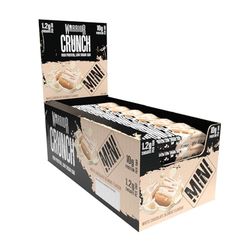 Warrior Crunch Mini (Snacksize) – Protein Bars – 9g+ Protein Per Bar – Low Carb, Low Sugar Snack – 24 Pack x 32g (White Chocolate Blondie)