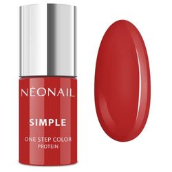 NEONAIL 7835-7 - Smalto per unghie UV 3 in 1 SIMPLE ONE STEP COLOR PROTEIN, 7,2 ml, colore: Rosso