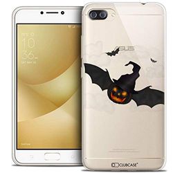 Caseink Hoes voor Asus Zenfone 4 MAX PLUS/Pro ZC554KL (5.5) Beschermhoes Case [Crystal Cover Case Gel HD Collection Halloween Design Chauve Citrouille - Flexibel - Ultra dun - Gedrukt in Frankrijk]