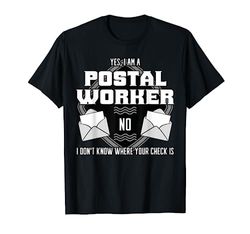 Postal Worker Mail Delivery Postman Scan Barcodes T-Shirt