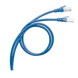 Legrand 051752 PVC-kabel en gebruiker RJ45 LCS³, categorie 6 S/FTP afgeschermd impedantie 100 Ohm, 1 m lang, blauw