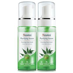 Himalaya Herbals Purifying Neem Foaming Face Wash ,Soap-free formulation For all skin types -150ml (Pack of 2)