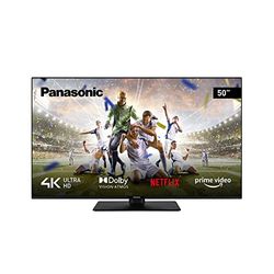 Panasonic TX-50MX600E, 2023 Smart TV 4K Ultra HD LED 50 inch, hoog dynamisch bereik (HDR), Linux TV, Dolby Atmos & Dolby Vision, ondersteunt Google Assistant & Amazon Alexa, Bluetooth, zwart