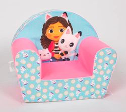 NICOTOY Universal-Gabby's Dollhouse Cakey-Divano-Poltrona-Sedile per Bambini Seggiolino, Rosa, Blu, Verde, 43x51x33cm