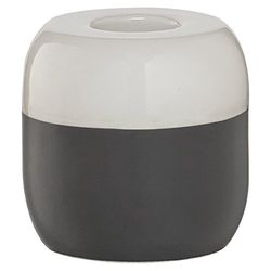 Sealskin Sohere Candle Holder, Porcelain, Dark Grey, 6.8 x 6.8 x 6.8 cm