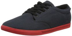 Globe Lighthouse-Slim 22261 Sapatilhas de lona unissexo e adultos, cor preta, tamanho 43, Preto Schwarz Vintage Black Fiery Red 20016