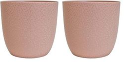 EDA - Cache-Pot Opale Ø 22 cm - Rose Nude (Lot de 2)