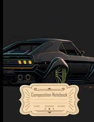 Composition Notebook College Ruled: [1], [2], Matte Paint with Neon Details, 20-Inch Wheels