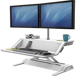 Fellowes Lotus Sit-Stand - Estación de trabajo ergonómica, color blanco