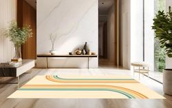 VINILIKO Tappeto, vinile senza ftalati, spessore 2,8 mm, multicolore, 100 x 178 cm