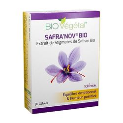 BIO Végétal Safa'Nov Bio Extrait de Safran pour l'Equilibre Emotionnel, Blanc