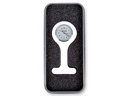 Gima - Montre Infirmière en Silicone, Cadran Rond, Couleur Blanche. Dans une boîte en aluminium