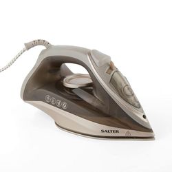 Salter SAL01480 Steam Iron – Precision Tip Ceramic Soleplate, Fast Heat Up, Easy Grip Comfort Ironing, Anti Drip/Calc, Self-Clean Function, Variable Temperature, Vertical Steaming Shot, 230ml, 2200W